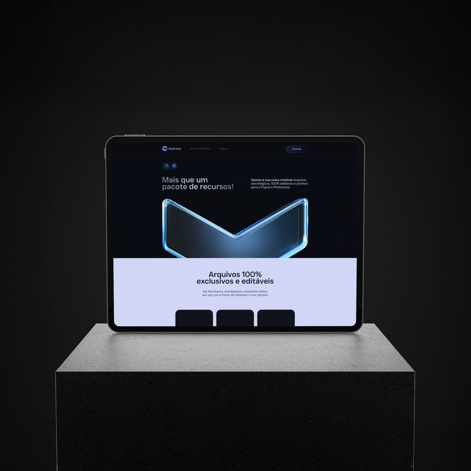 Landing page Nexframe